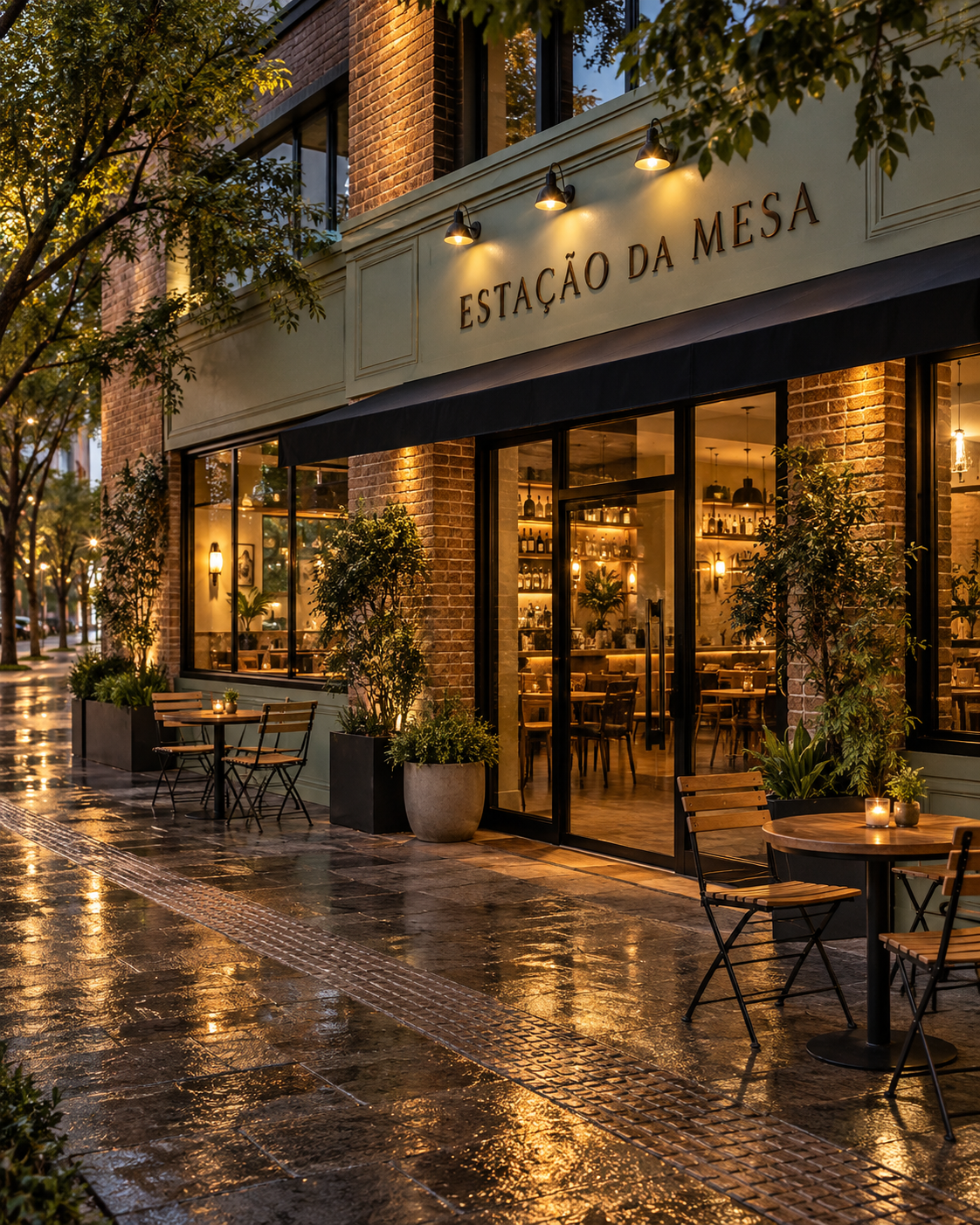 Fachada do bar Estação da Mesa